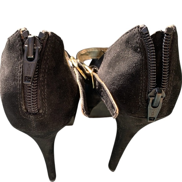 Black Material Girl Heels - Picture 2 of 11